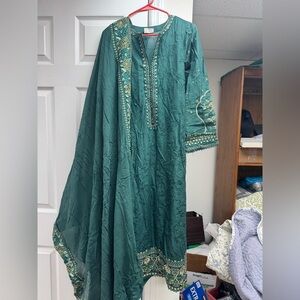 Zara Shahjahan Designer 3 Piece Pakistani Dress